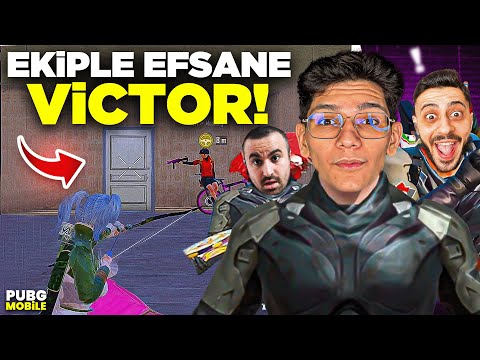 EKİPLE EFSANE VİCTOR PUSUSU - PUBG MOBİLE
