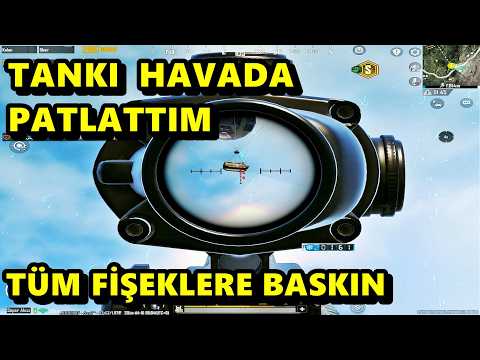 HAVADA TANK PATLATTIM ! TÜM FİŞEKLERE BASKIN  BATUR GAME SOLO SQUAD PUBG MOBİLE