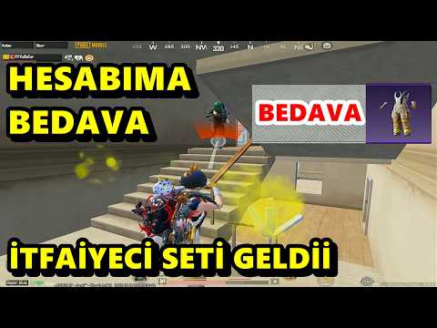 OHAAA HESABIMA BEDAVA İTFAİYECİ SETİ GELDİİİ ! YARGI DAĞITTIM BATUR GAME SOLO SQUAD PUBG MOBİLE