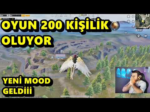 OHAA OYUN 200 KİŞİLİK OLUYOR ARTIK ! YENİ MOD KANAT ÖZELLİĞİ BATUR GAME SOLO SQUAD PUBG MOBİLE