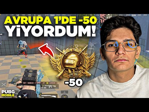 AVRUPA SIRA 1 DE -50 YİYORDUM! - PUBG MOBİLE