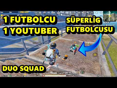 1 FUTBOLCU 1 YOUTUBER ! ORTALIĞI DARMADAĞIN ETTİK BATUR GAME SOLO SQUAD PUBG MOBİLE