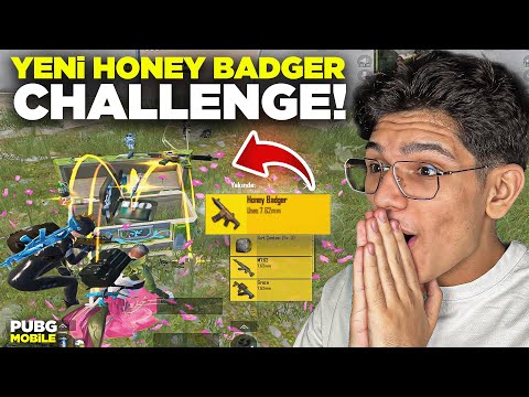 SADECE YENİ GELEN HONEY BADGER İLE WİN ALDIM - PUBG MOBİLE