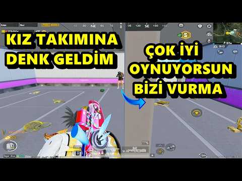 KIZ TAKIMINA DENK GELDİM ! ÇOK İYİ OYNUYORSUN BİZİ VURMA DEDİ BATUR GAME SOLO SQUAD PUBG MOBİLE