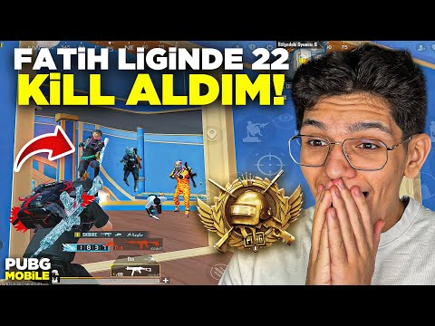 FATİH LİGİNDE TEK BAŞIMA 22 KİLL ALDIM! SAĞLAM MAÇ - PUBG MOBİLE