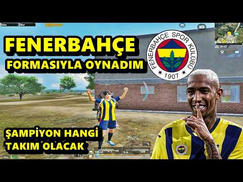 FENERBAHÇE FORMASIYLA OYNADIM ! NEFES ALAMAYACAKSINIZ BATUR GAME SOLO SQUAD PUBG MOBİLE