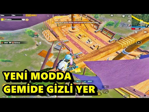 YENİ MODDA GEMİDE MÜTHİŞ GİZLİ YER BULDUM ! BATUR GAME SOLO SQUAD PUBG MOBİLE