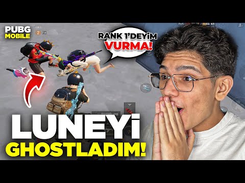 LUNEYİ YAYINDA GHOSTLADIM! RANK MAÇINDA - PUBG MOBİLE