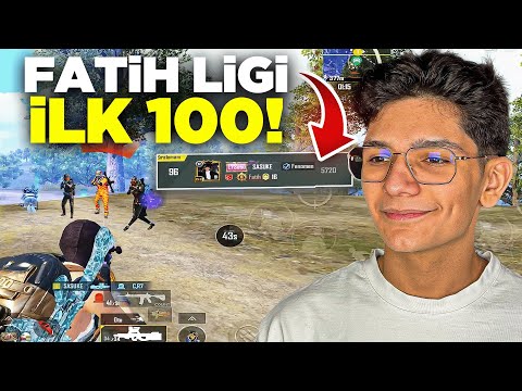 FATİH LİGİNDE İLK 100 E GİRDİM - PUBG MOBİLE