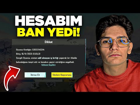 HESABIM BAN YEDİ ! - PUBG MOBİLE