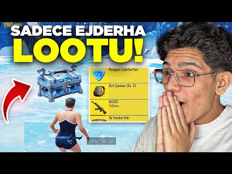 SADECE EJDERHA LOOTU İLE OYNAMAK! - PUBG MOBİLE