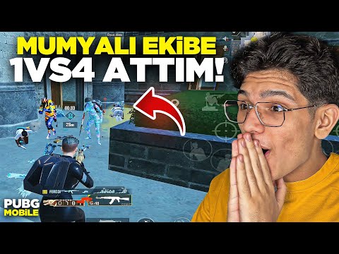 MUMYALI SAĞLAM EKİBE 1VS4 ATTIM!! - PUBG MOBİLE