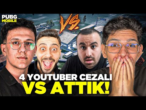 4 YOUTUBER CEZALI VS ATTIK! 10000 TL CEZA - PUBG MOBİLE