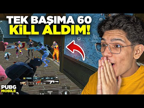 RANK MAÇINDA TEK BAŞIMA 60 KİLL ALDIM! - PUBG MOBİLE