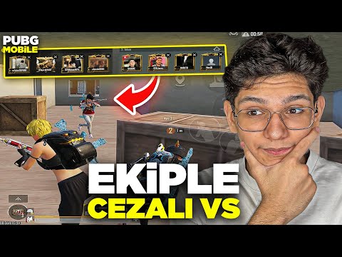 EKİPLE CEZALI VS ATTIK! 4VS4 - PUBG MOBİLE