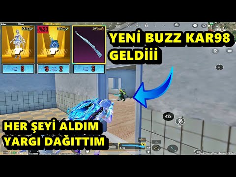 YENİ BUZZ KAR 98 GELDİİİ ! HER ŞEYİ ALDIM YARGI DAĞITTIM ! BATUR GAME SOLO SQUAD PUBG MOBİLE