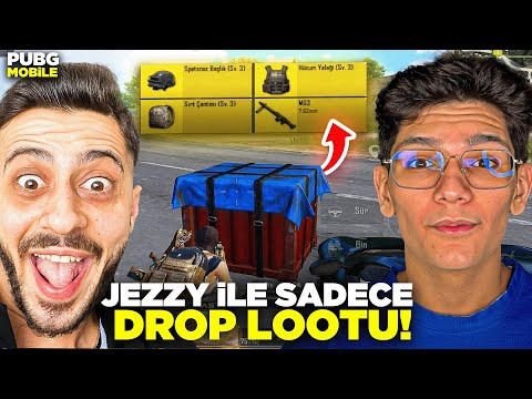 JEZZYLE SADECE DROP LOOTU İLE KAZANMA CHALLENGE - PUBG MOBİLE