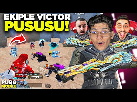EKİPLE EFSANE VİCTOR PUSUSU! - PUBG MOBİLE