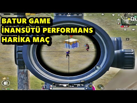 İNSANÜSTÜ PERFORMANS HARİKA MAÇ ! BATUR GAME SOLO SQUAD PUBG MOBİLE