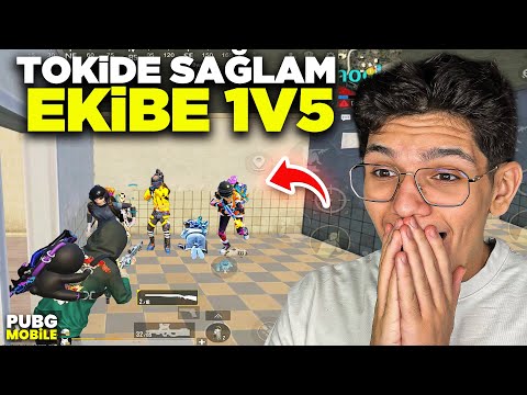 POMPALIYLA TOKİYİ BASTIM SAĞLAM EKİBE 1V5 ATTIM - PUBG MOBİLE