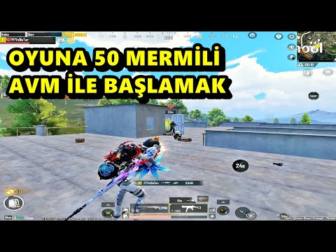 OYUNA 50 MERMİLİ AVM İLE BAŞLAMAK ! BATUR GAME SOLO SQUAD PUBG MOBİLE