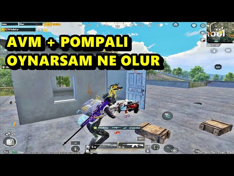 AVM + POMPALI OYNARSAM NE OLUR ? BATUR GAME SOLO SQUAD PUBG MOBİLE