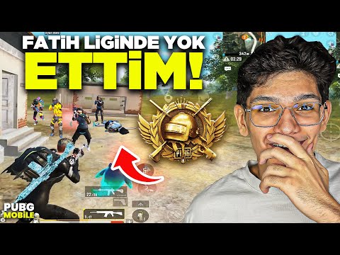 FATİH LİGİNDE YOK ETTİM! TEK BAŞIMA KALDIM ! - PUBG MOBİLE