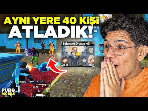 AYNI YERE 40 OYUNCU ATLADIK! EFSANE MAÇ - PUBG MOBİLE
