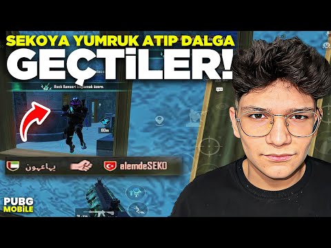 ALEMDE SEKO'YA YUMRUK ATIP DALGA GEÇTİLER 1VS4 ATTIM ! - PUBG MOBİLE