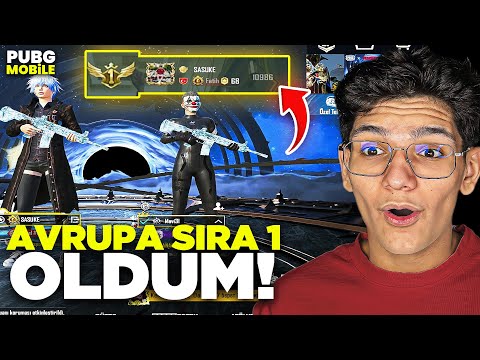 AVRUPA SIRA 1 OLDUM! SAĞLAM RANK MAÇI - PUBG MOBİLE