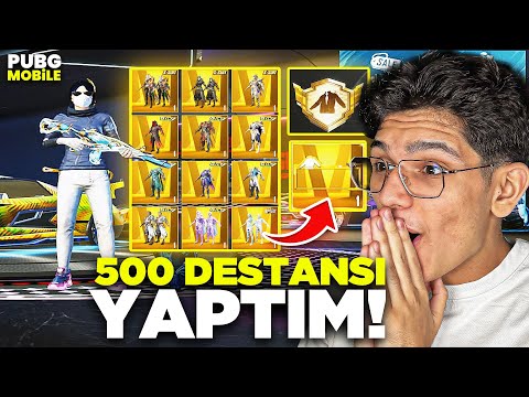 İZLEYİCİMİN HESABINI 500 DESTANSI YAPTIM! DESTANSI ÜNVANI - PUBG MOBİLE
