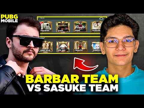 BARBAR İLE 50.000 TL CEZALI VS ATTIK ! BARBAR TEAM VS SASUKE TEAM - PUBG MOBİLE
