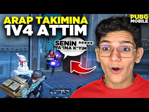 SAĞLAM ARAP TAKIMINA 1V4 ATTIM! AĞLADILAR - PUBG MOBİLE