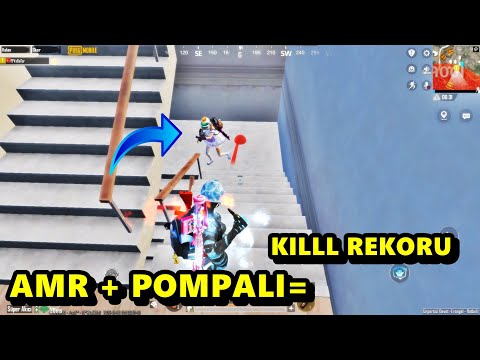 AMR + POMPALI = KILLLL REKORU YOK BÖYLE MAÇ BATUR GAME SOLO SQUAD PUBG MOBİLE