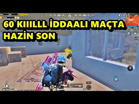 60 KIIILLL İDDAALI MAÇTA HAZİN SON ! BATUR GAME SOLO SQUAD PUBG MOBİLE