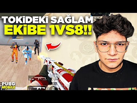 TOKİ'DE SAĞLAM TAKIMA 1VS8 ATTIM! - PUBG MOBİLE