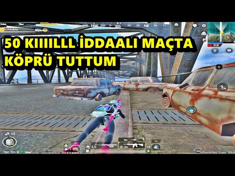 50 KIIILLL İDDAALI MAÇTA KÖPRÜ TUTTUM  HARİKA OYNADIM ! BATUR GAME SOLO SQUAD PUBG MOBİLE