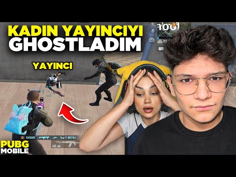 KADIN YAYINCIYI GHOSTLADIM! SİNİRDEN YAYINI KAPATTI - PUBG MOBİLE