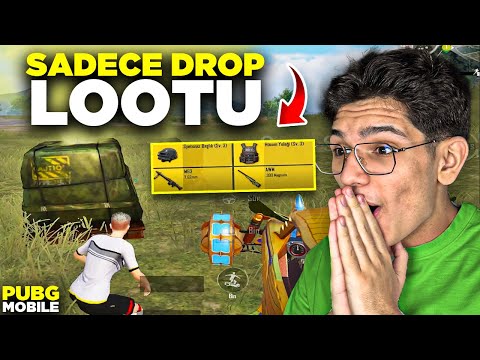 SADECE DROP LOOTU İLE WİN ALMA CHALLENGE ! ÇOK ZOR - PUBG MOBİLE