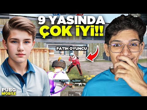 9 YAŞINDAKİ FATİH OYUNCUYLA VS ATTIM ! ÇOK İYİ OYNUYOR - PUBG MOBİLE