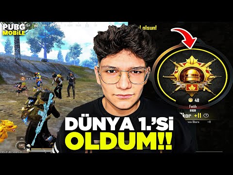 SONUNDA BAŞARDIK! DÜNYA 1.'Sİ OLDUM - PUBG MOBİLE