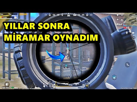 MİRAMAR OYNADIM YILLAR SONRA ! MÜTHİŞ MAÇ BATUR GAME SOLO SQUAD PUBG MOBİLE