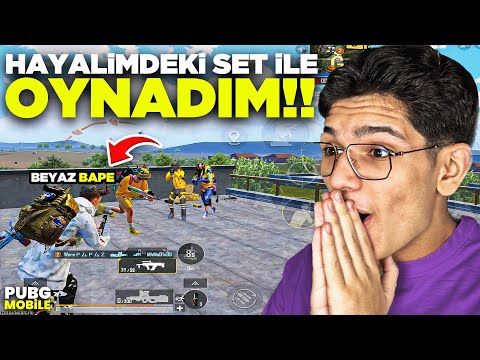 HAYALİMDEKİ SETLE OYNADIM! BEYAZ BAPE😲 - PUBG MOBİLE