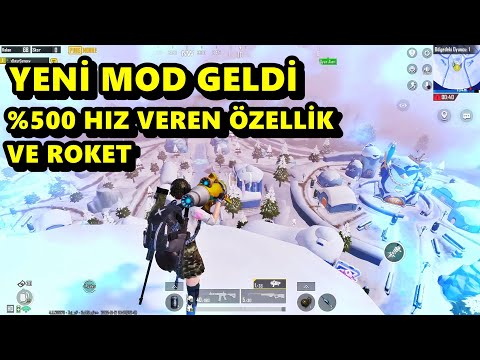 YENİ MOD GELDİ  %500 HIZ VEREN ÖZELLİK VE ROKET MÜTHİŞŞ ! BATUR GAME SOLO SQUAD PUBG MOBİLE