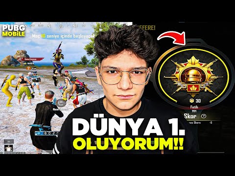 DÜNYA 1. OLUYORUM! RANK SIRA 3 - PUBG MOBİLE