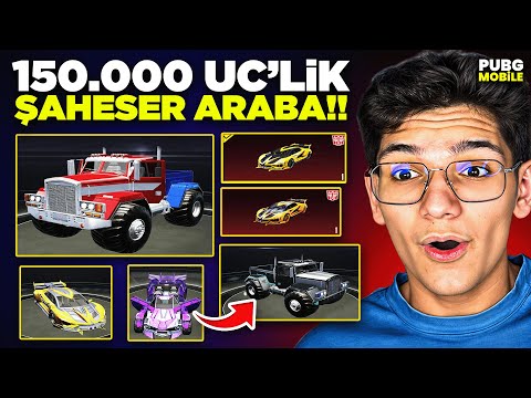 150.000 UC! YENİ ŞAHESER TRANSFORMERS ARABALAR GELDİ! FULLEDİK - PUBG MOBİLE