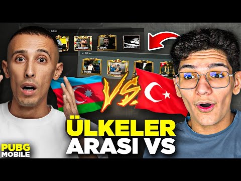 TÜRKİYE VS AZERBAYCAN! ÜLKELER ARASI VS - PUBG MOBİLE
