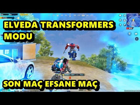 ELVEDA TRANSFORMERS MODU ! SON MAÇ EFSANE MAÇ BATUR GAME SOLO SQUAD PUBG MOBİLE