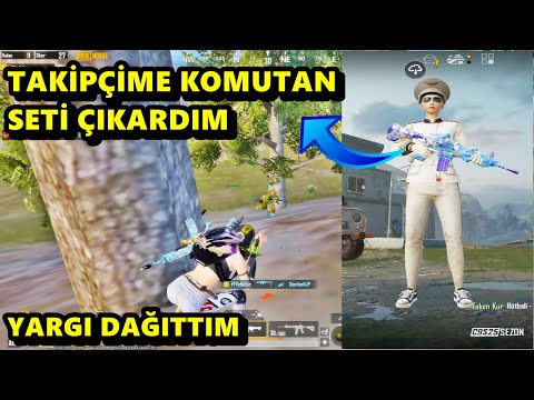 TAKİPÇİME KOMUTAN SETİ ÇIKARDIM ! YARGI DAĞITTIM BATUR GAME SOLO SQUAD PUBG MOBİLE