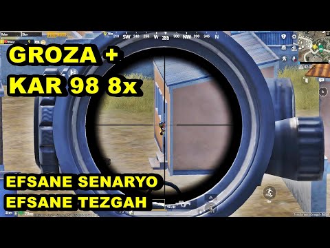 GROZA + KAR98 8x EFSANE TEZGAH EFSANE SENARYO ! BATUR GAME SOLO SQUAD PUBG MOBİLE